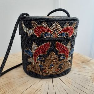 Vintage Beaded Oval Purse